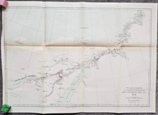 1884 Original antike Karte