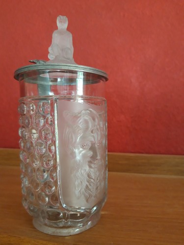 Alter glaskrug krug teufel - alter,