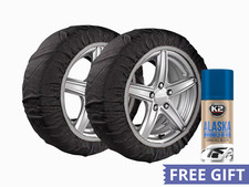 Schneesocken für Autos Genehmigt GRÖSSE XS 195/40R14 + Geschenk EN16662-1