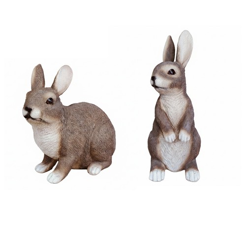 Gartenfigur hase realistisch - realistisch,