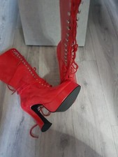Stiefel mit Schnürung LACK