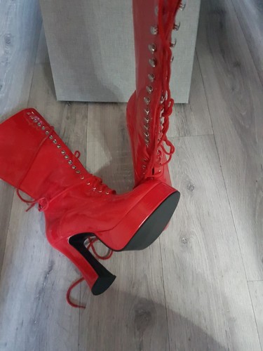 Stiefel mit schnürung lack - schnürung,