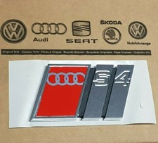 Audi A4 original S4 Logo Clip Schriftzug Emblem Aufkleber hinten B5 Heckklappe