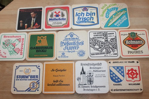 Bierdeckel konvolut stück - 13,