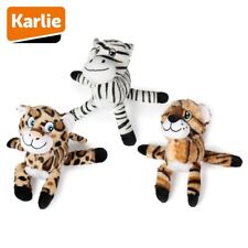Karlie Plüsch-Hundespielzeug Leopard/Tiger/Zebra Spielzeug Kuscheltier Quitschie