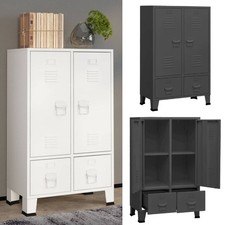 Kleiderschrank Schlafzimmer Garderobenschrank Metallschrank Schrank Regal Stahl