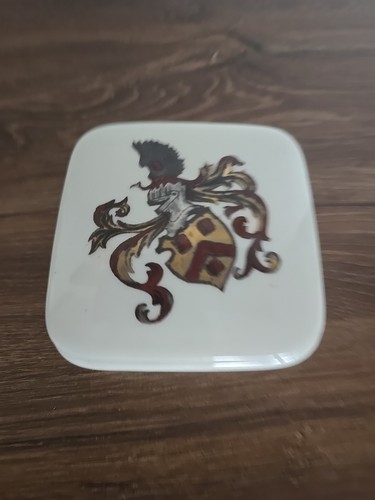 Wappen porzellan dose heinrich - dose,