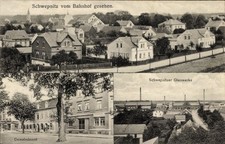 Ak Schwepnitz in Sachsen, Schwepnitzer Glaswerke, Gemeindeamt,... - 11203832