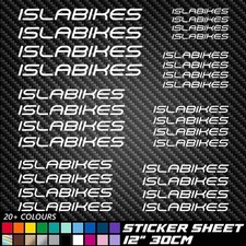 28x ISLABIKES Vinyl Aufkleber