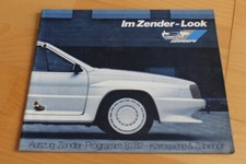 PROSPEKT brochure Tuning Zender VW BMW Opel Mercedes Porsche 911 930 30 Seiten