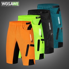 WOSAWE Herren Fahrradhose Kurz Mtb Shorts Bike Radhose Sports Loose Atmungsaktiv