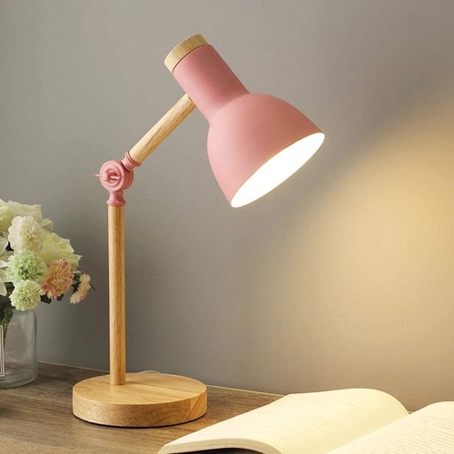 Led nachttischlampe aus holz - aus,