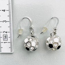 Fußball Ohrringe Schmuck - Modesschmuck Firma Cabouchon