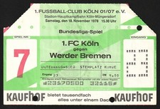 Ticket | 1978/79 | 1.FC Köln