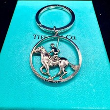 Tiffany & Co. Jockey/Pferd Sterlingsilber Taschenanhänger Schlüsselanhänger V...