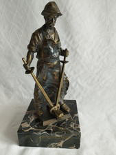 Bronzeskulptur "Stahlarbeiter"