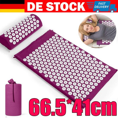 Akupressurmatte mit kissen - akupressurmatte,