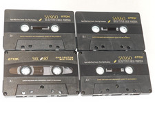 4x TDK SA-X 60 *UNBESCHRIFTET* MC Tape