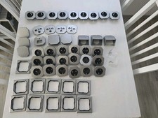 Verkaufe Merten OctoColor Titan  Abdeckungen mit silbernen Ringen