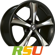 4x Etabeta Tettsut-X black shiny 9x19" ET45 LK5 120 ML 65.1 Alufelgen 19 Zoll