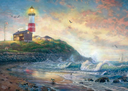 Puzzle leuchtturm - puzzle, (1000