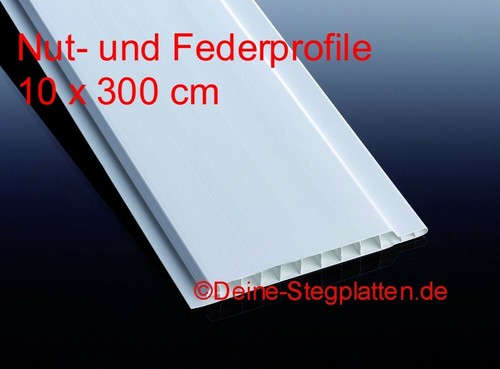 Pvc profile nut - und, feder