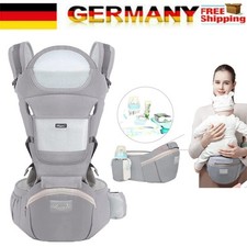 Ergonomische Babytrage Kindertrage Bauchtrage Rückentrage Baby Carrier 9 in 1！