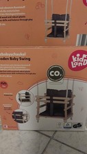 Holz Schaukel Baby inkl. Sitzkissen wie neu