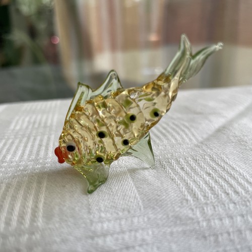 Glasfigur lauscha fisch bunt - glasfigur,