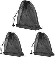 5x Schwarz Netzbeutel mit