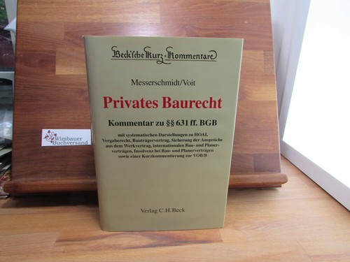 Privates baurecht kommentar - privates,