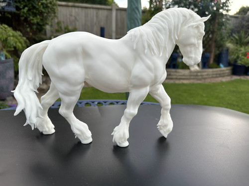 Friesenpferd unbemalter 3d - friesenpferd,