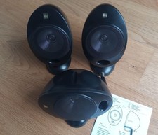 3 Stück KEF EGG HTS 2001.2 Lautsprecher aus dem KHT 2005.2 Heimkinoset