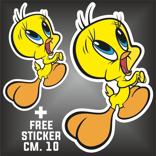 Titti tweety auto - titti, aufkleber