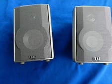 2 x ELAC CINEMA 2 SAT 2-Wege Surround Lautsprecher Satellit Alu gebürstet silber