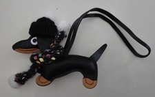 Schlüsselanhänger,  Taschenbaumler, Taschencharmes ,Dackel, Mit Mütze Und Schal