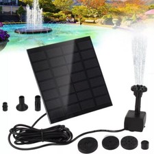 Neu! 2.5W Solar Garten Teichpumpe Fontäne Gartenteich Springbrunnen Wasserspiel
