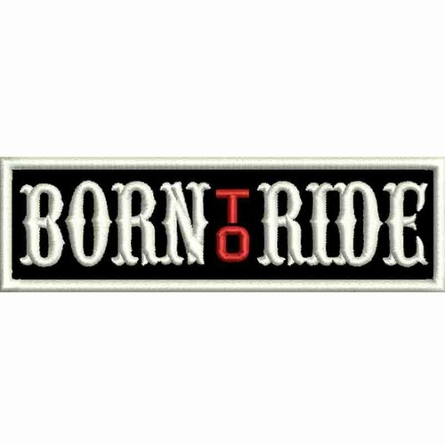 Gestickter patch born - patch, ride