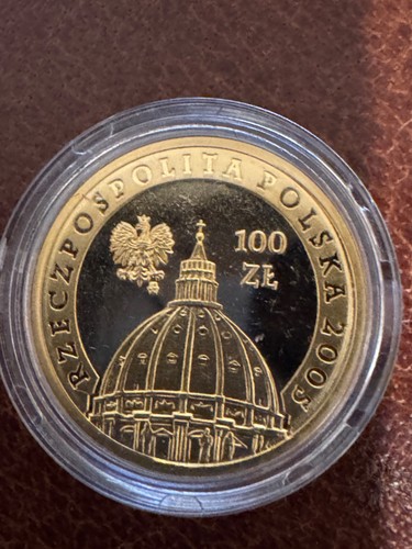 Goldmünze jan pawel 100 - goldmünze,