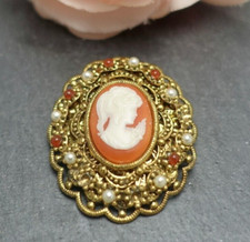 alte Modeschmuck Brosche Gemme