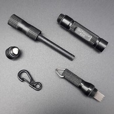 BBQ Zunder Feuerstab Feuerstahl Feuerstein Feuerstarter Kubotan Magnesium EDC