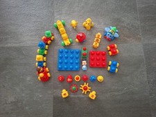 Lego Duplo Primo Spieluhr, große Eisenbahn, Flugzeug, Micky, Platten, 33 Teile
