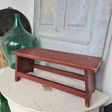 B0117 Schönes, altes Bänkchen | Bauern Hocker | Schemel | Bank | Shabby Chic