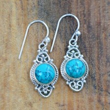 Solid Türkis Runde Form