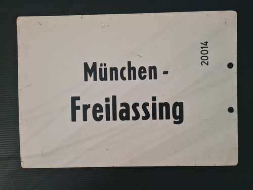 Original zuglaufschild metall - original,