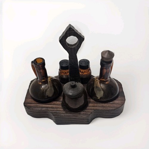 Vintage essig öl menage - vintage, set