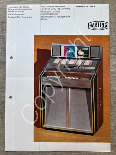 Werbeprospekt 1966 musikbox - 1966,