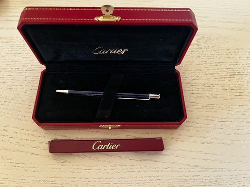 Cartier kugelschreiber blau - kugelschreiber,