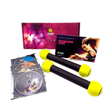 Zumba Fitness Exhilarate Set Body Shaping System - Hanteln + 4 DVDs - gebraucht