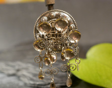 Hübsche 830 S Silber Solje Brosche Hochzeitsbrosche Wohl Norwegen Samisch